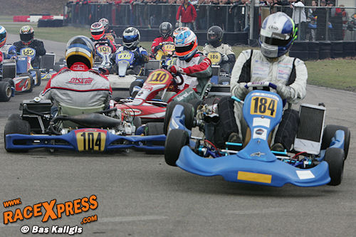 Benny de Ridder kwam in de race even los van het asfalt